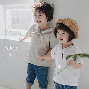 Cute Collar Black White Shirts Kids Toddler Top